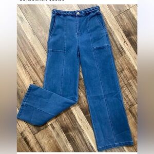 NWOT Entro high waisted, wide leg bottoms, size small